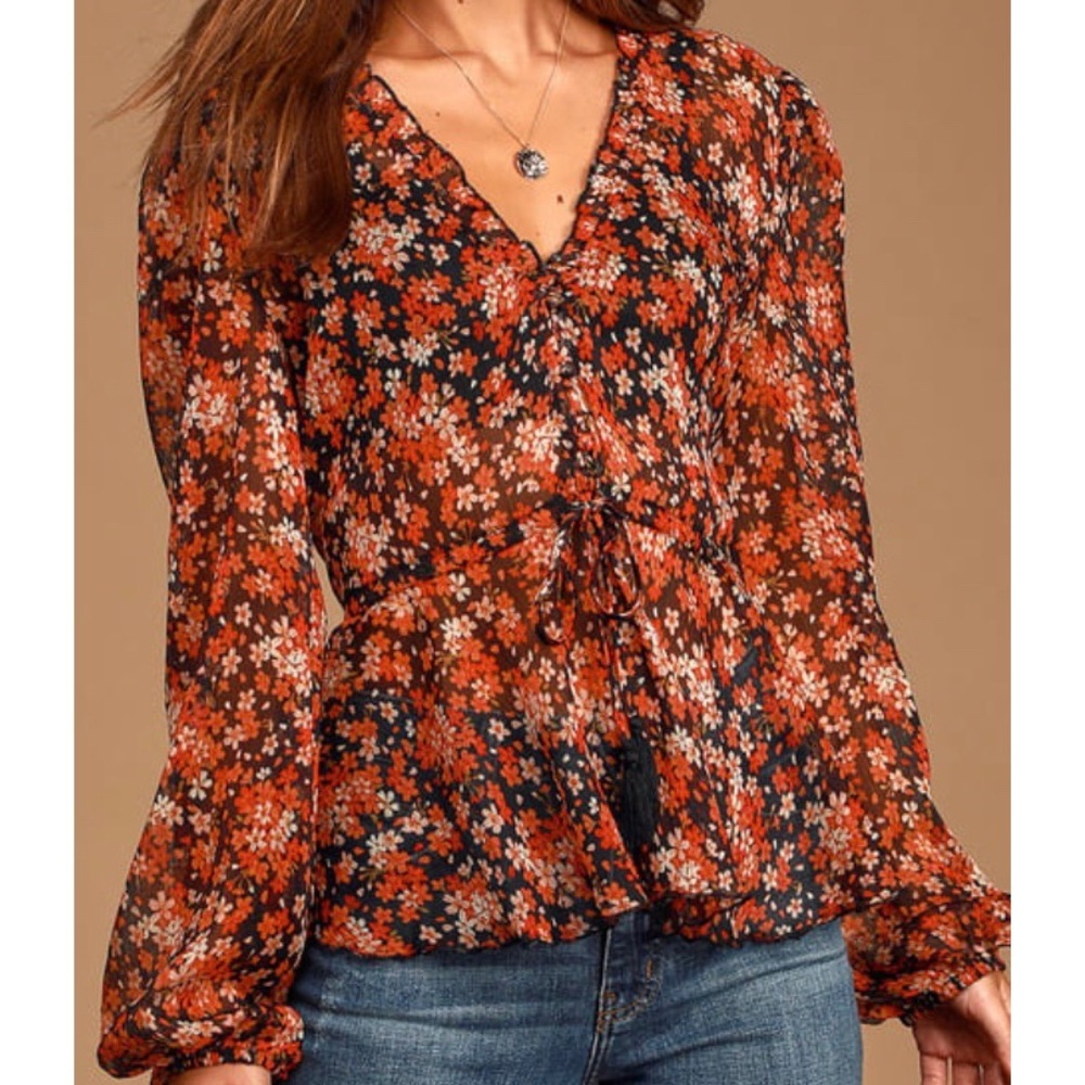 Lulu’s Floral Blouse